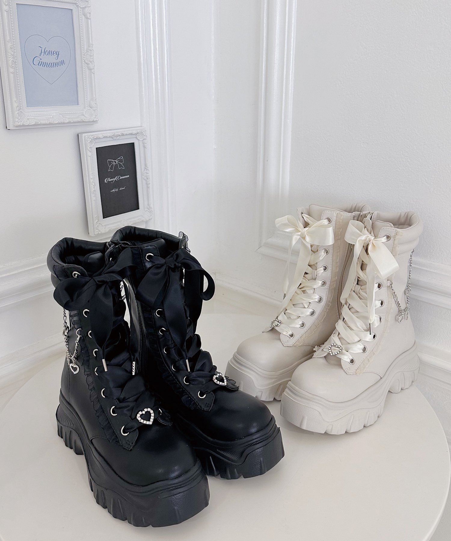 インソール厚底レースアップブーツ – BUNNY APARTMENT