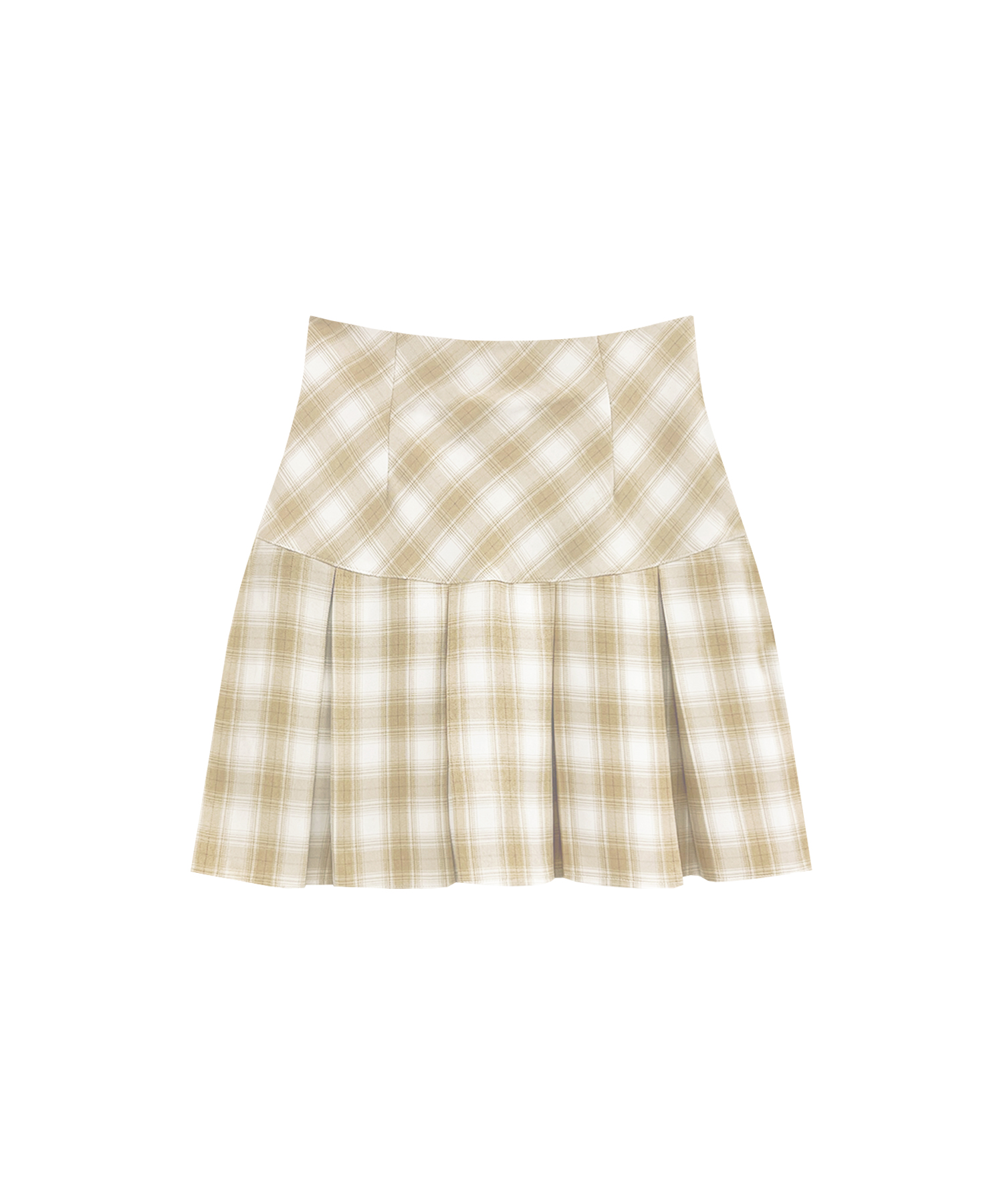 Check pleats mini skirt – BUNNY APARTMENT