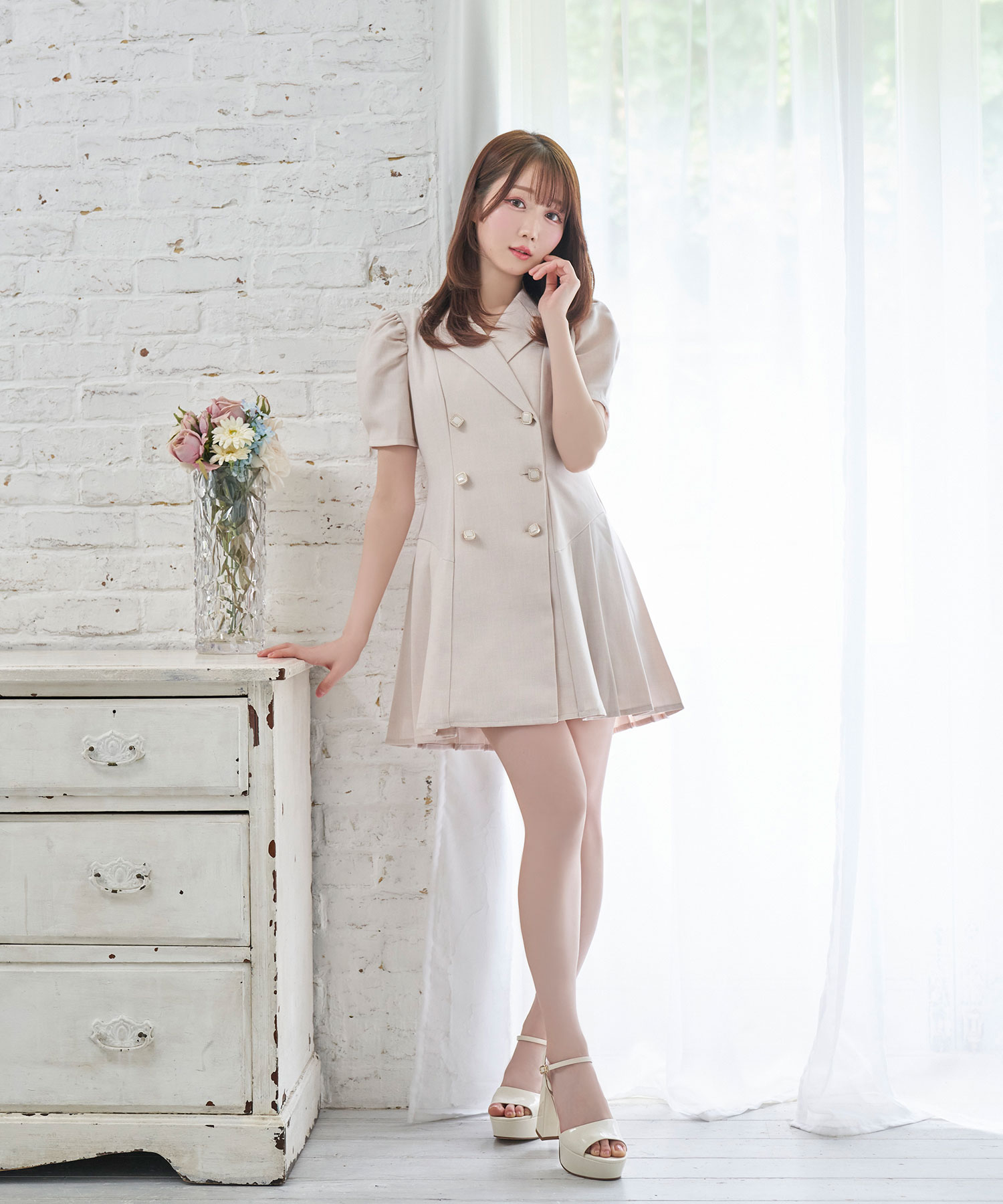 ロゼミューズ Bijou knit mini onepiece❤︎ Bijou knit mini onepiece