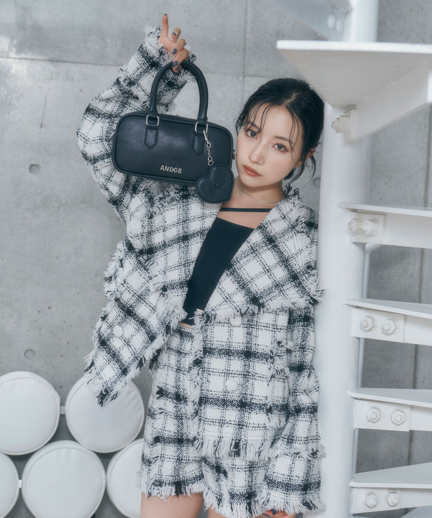 フリンジチェックジャケット – BUNNY APARTMENT