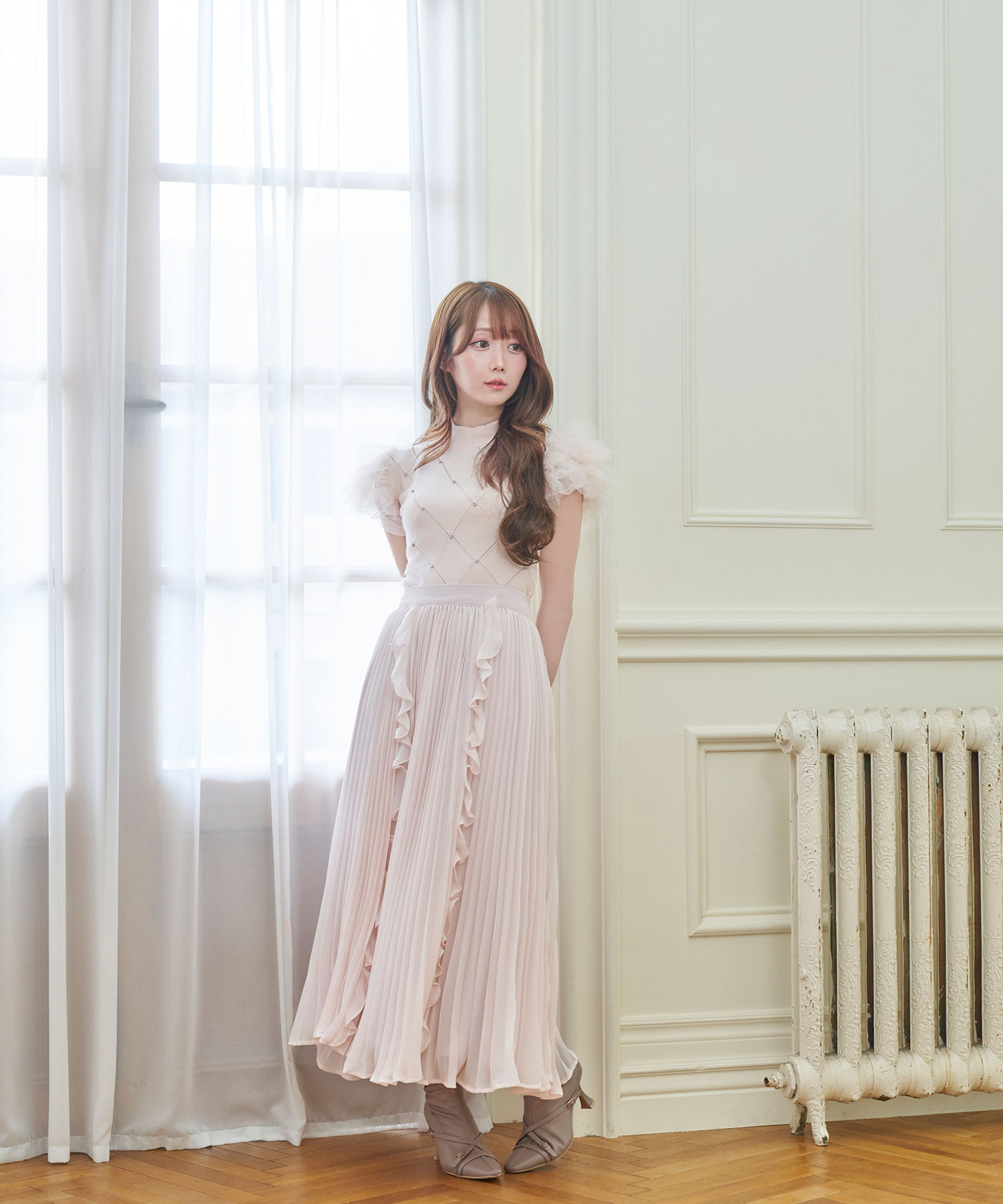 Chiffon pleated skirt – BUNNY APARTMENT