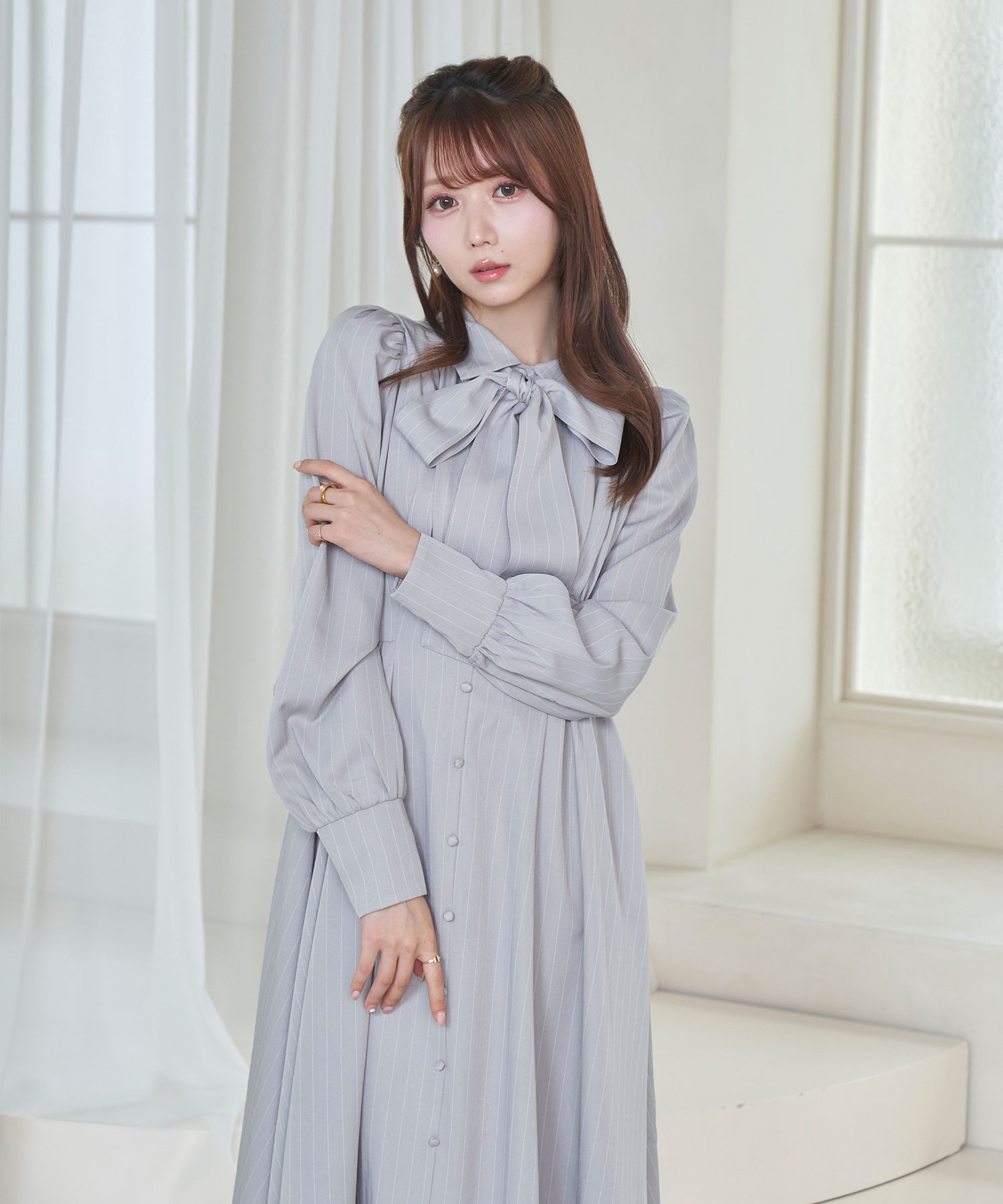 Stripe flare dress – BUNNY APARTMENT