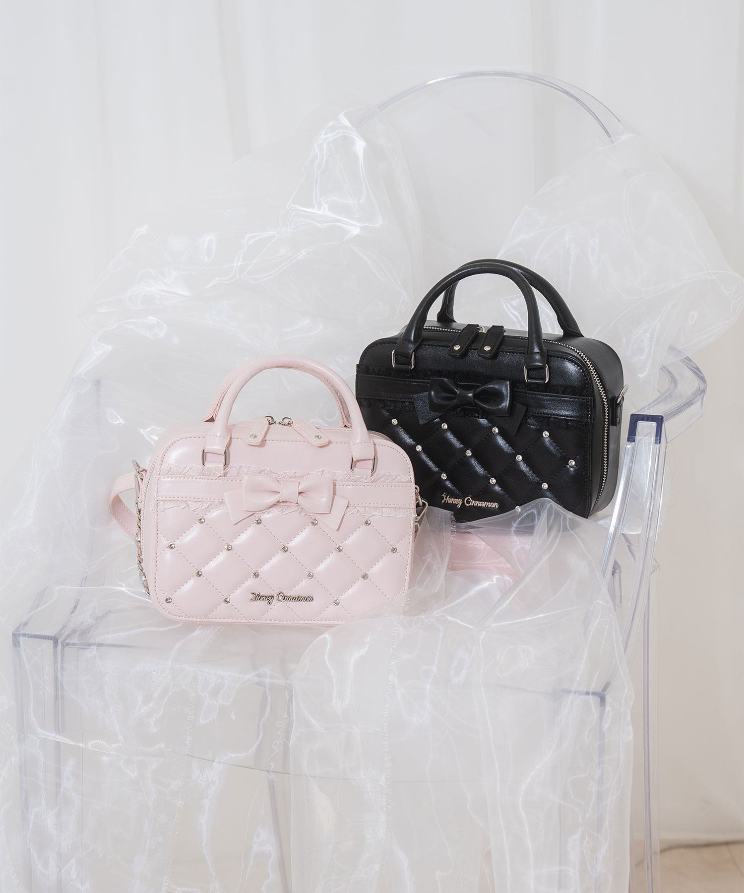 ビジューキルティングスクエアバニティバッグ – BUNNY APARTMENT