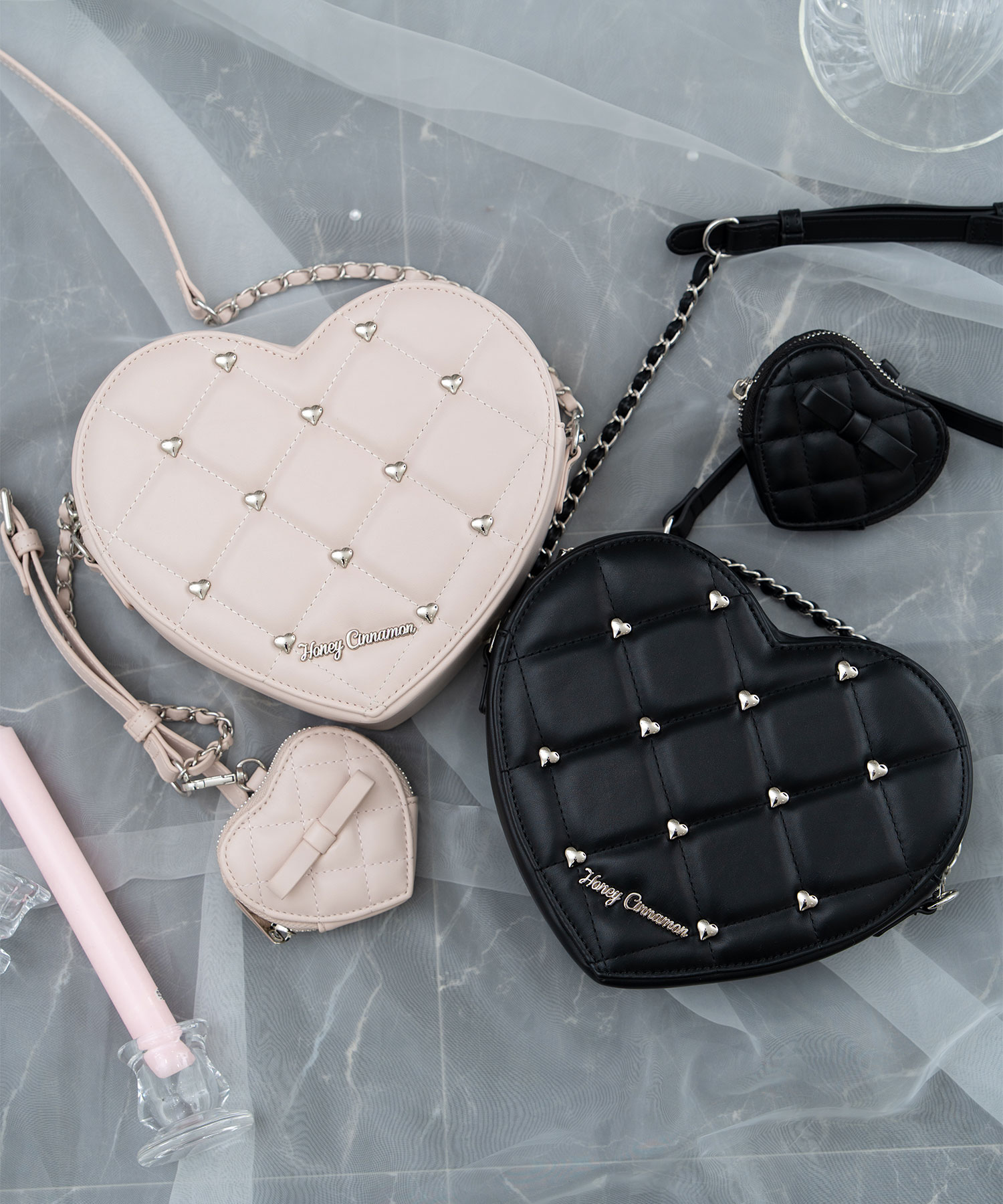キルティングハート型ショルダーバッグ – BUNNY APARTMENT