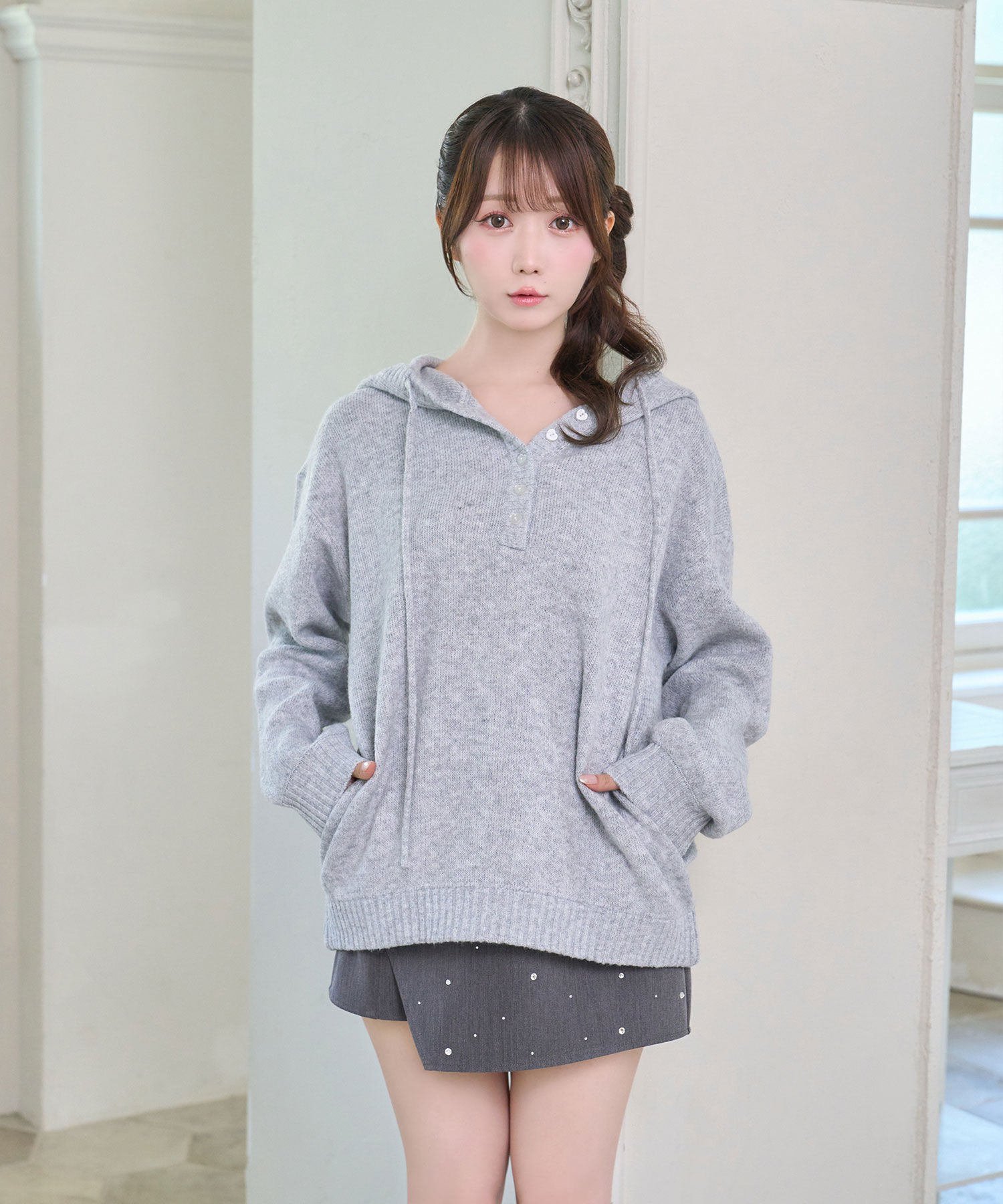 Mohair knit hoodie – BUNNY APARTMENT