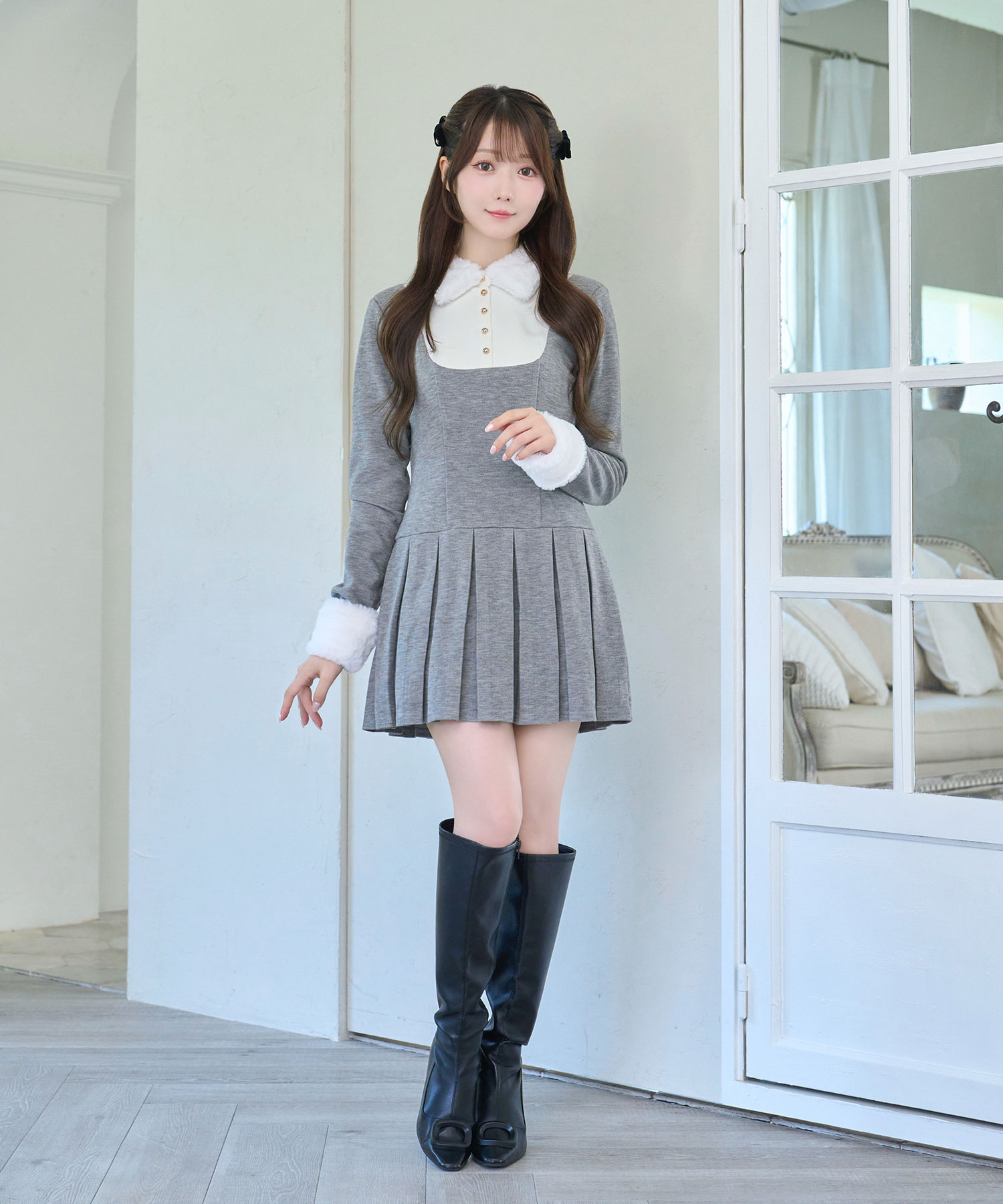 Knit sew pleated op – BUNNY APARTMENT