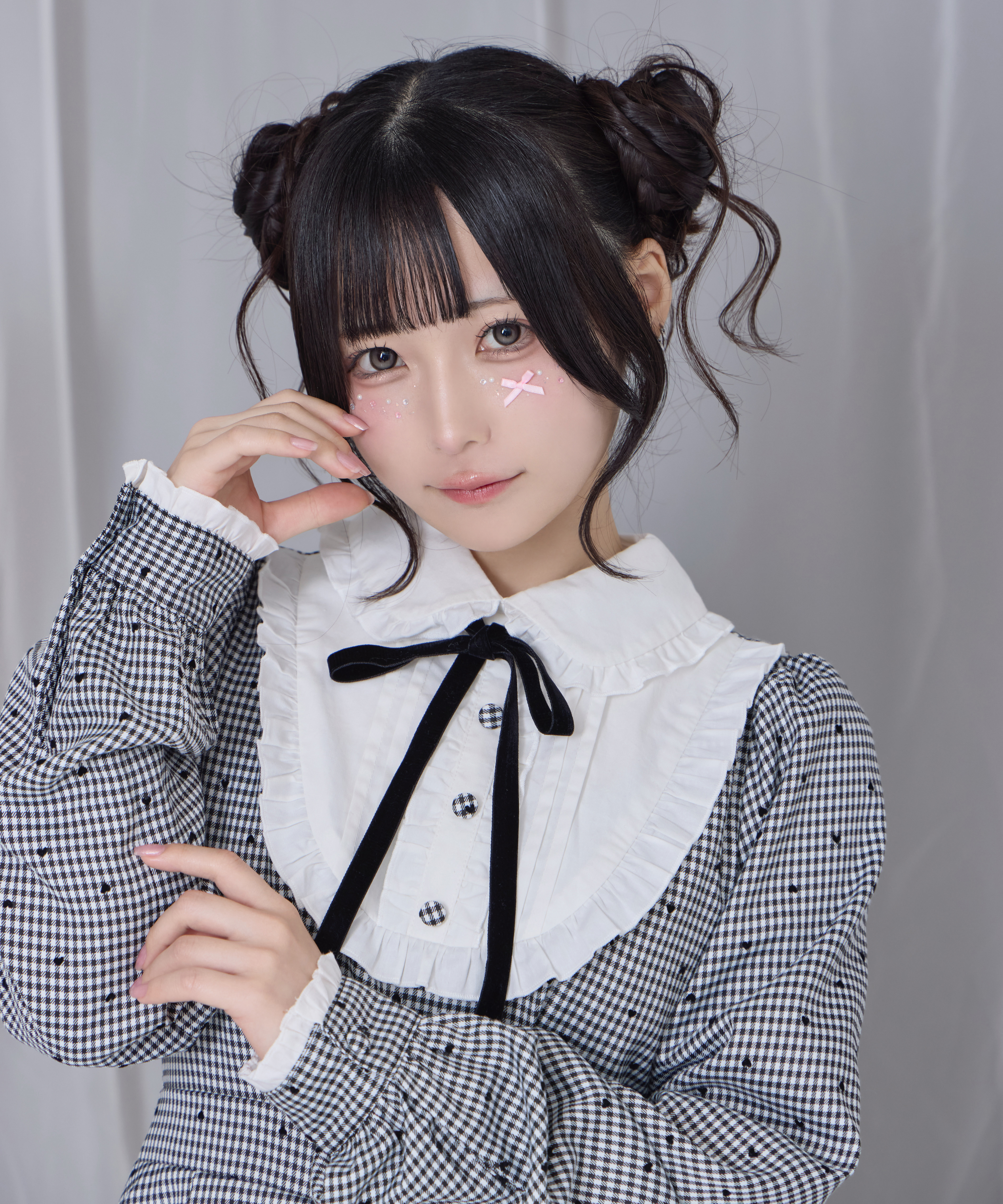 ベロアリボン配色ヨークワンピース – BUNNY APARTMENT