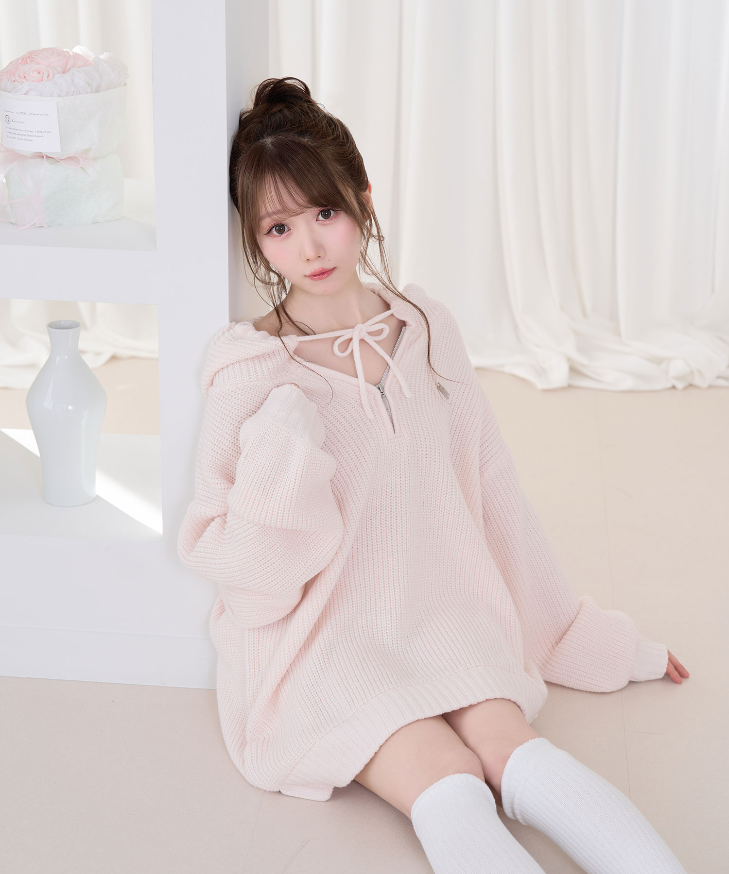 Over sized half zip hoodie – BUNNY APARTMENT