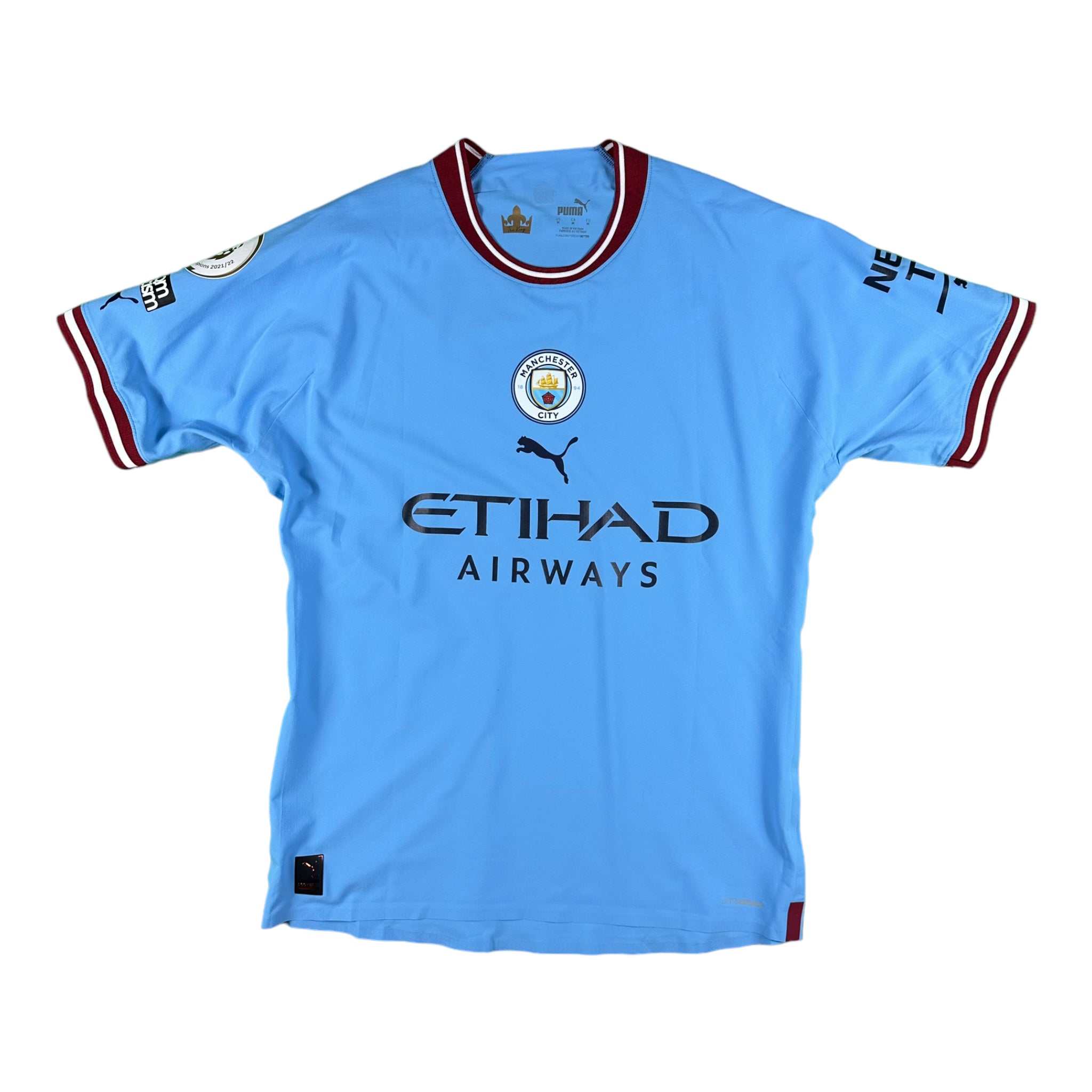 Jack Grealish 10 Manchester City Match Issue / Worn Home Shirt