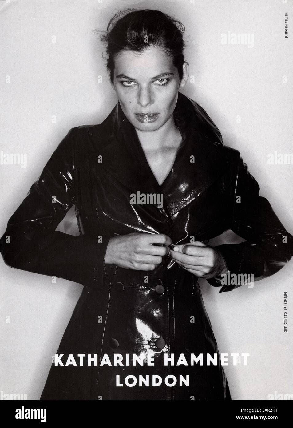 1990s UK Katharine Hamnett Magazine Advert Stock Photo - Alamy