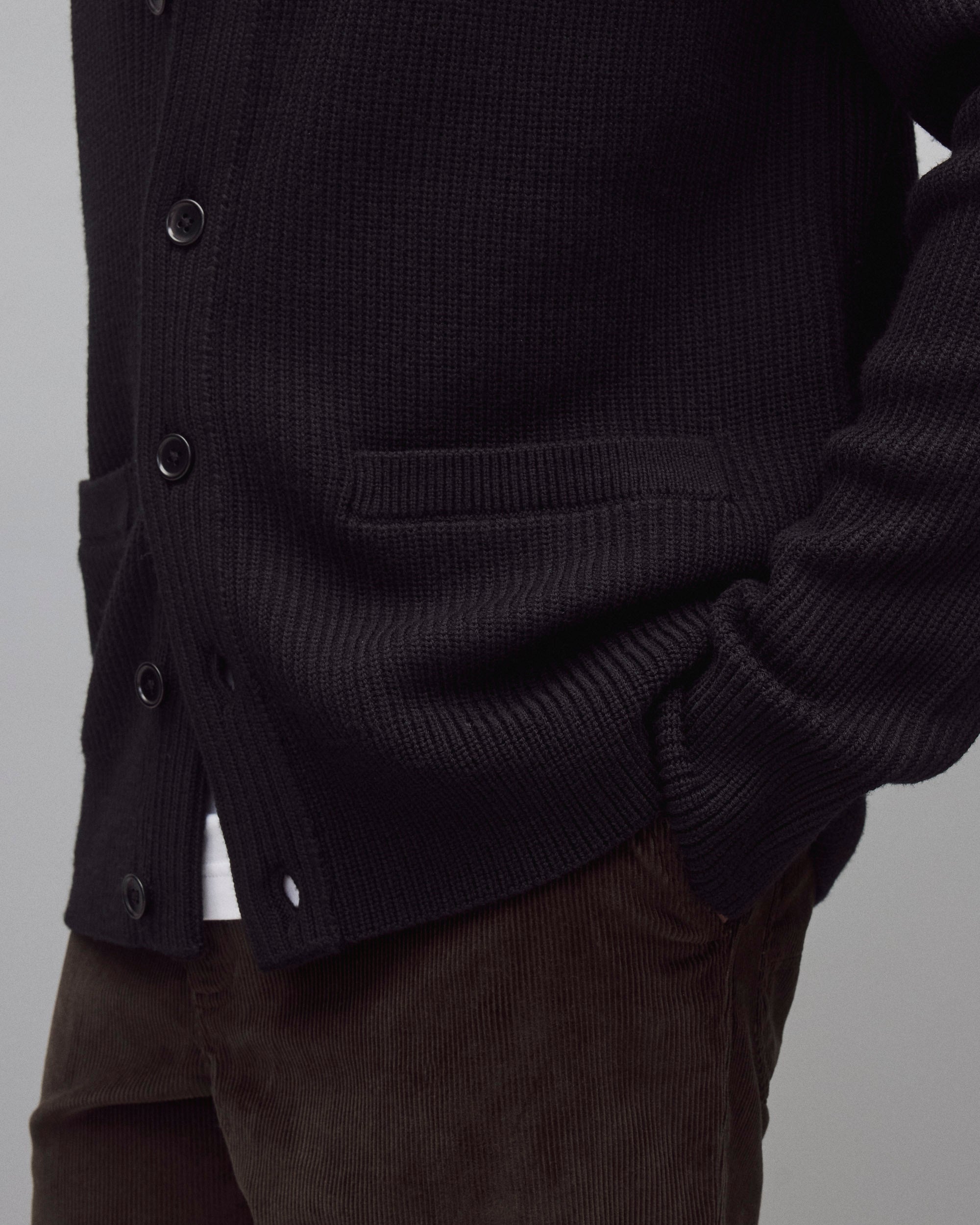 Merino Rib Vinnie Shawl Cardigan | Reigning Champ