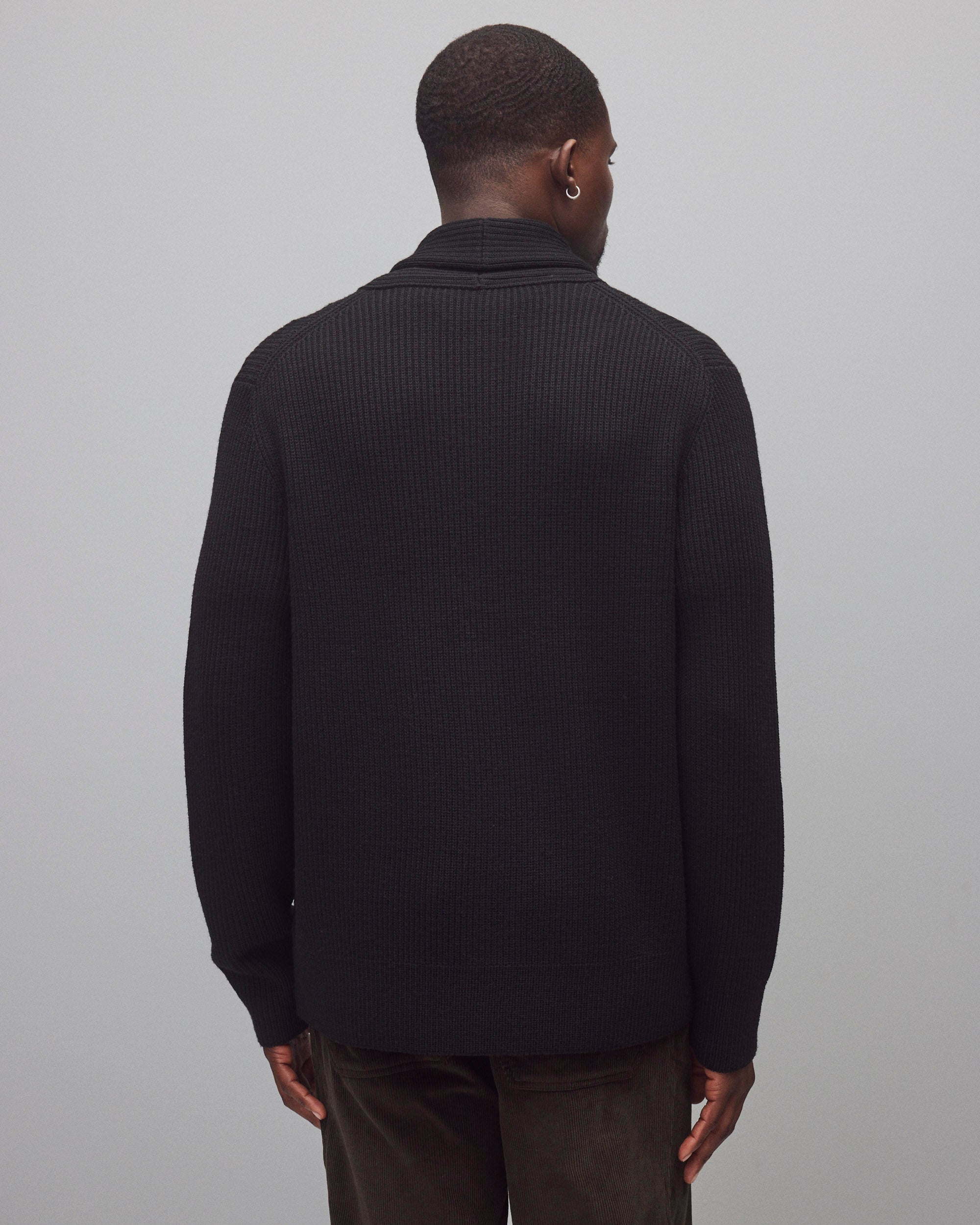 Merino Rib Vinnie Shawl Cardigan | Reigning Champ