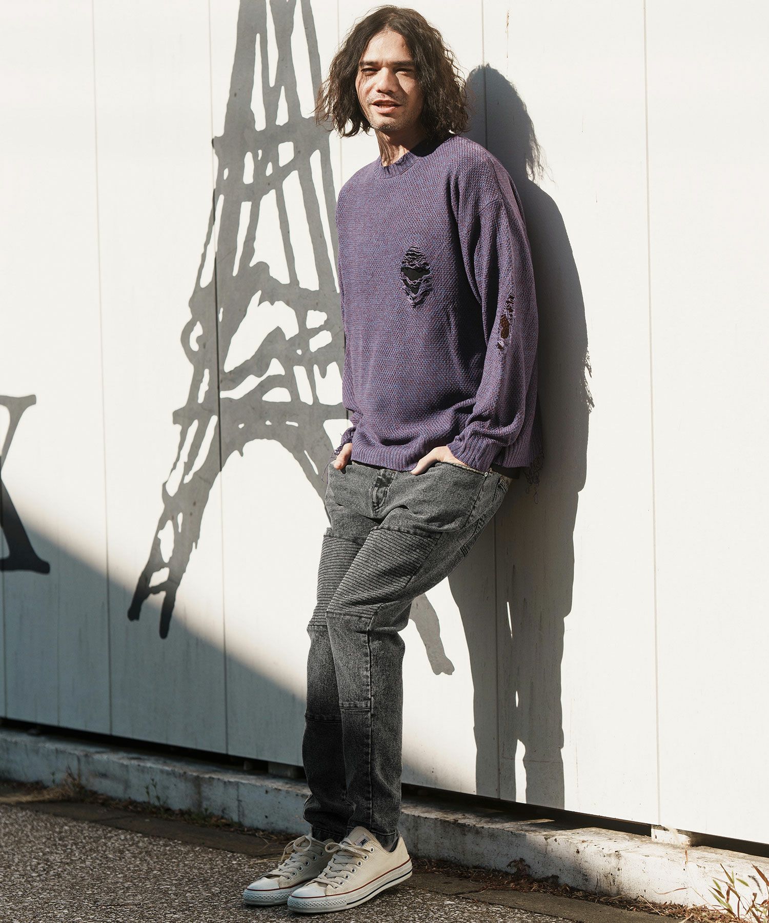 30%OFF【CAMBIO(カンビオ)】 11oz Biker Denim Pants デニムパンツ(MIU