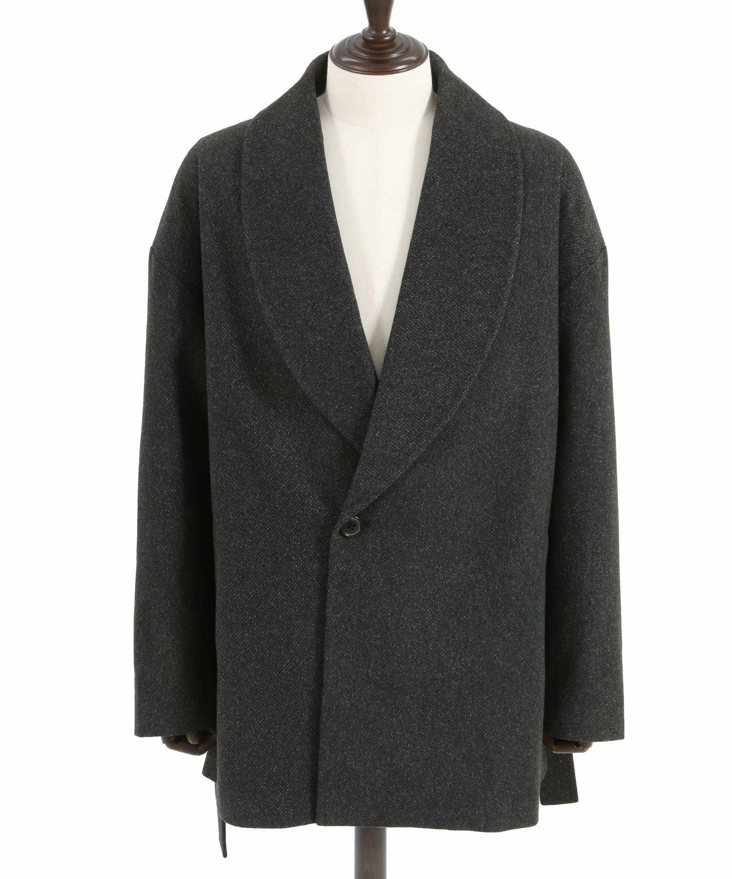 50%OFF【GLIMCLAP(グリムクラップ)】Brushed fabric shawl collar coat
