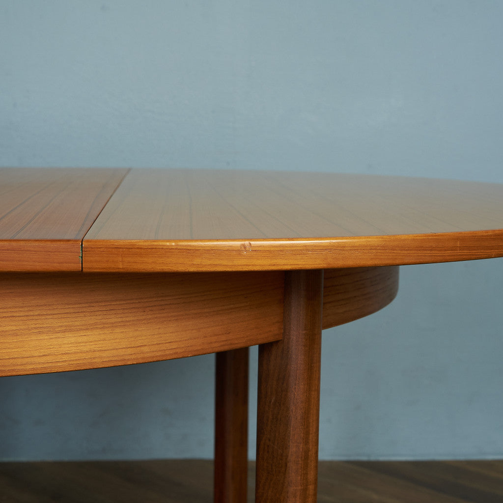 英国ヴィンテージ エクステンション ラウンドダイニングテーブル