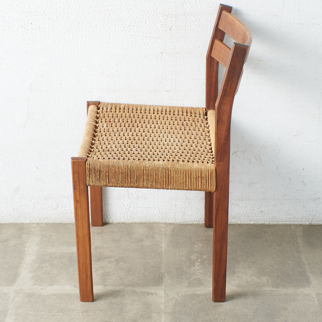 67229]北欧ヴィンテージ ペーパーコード ダイニングチェア – camori