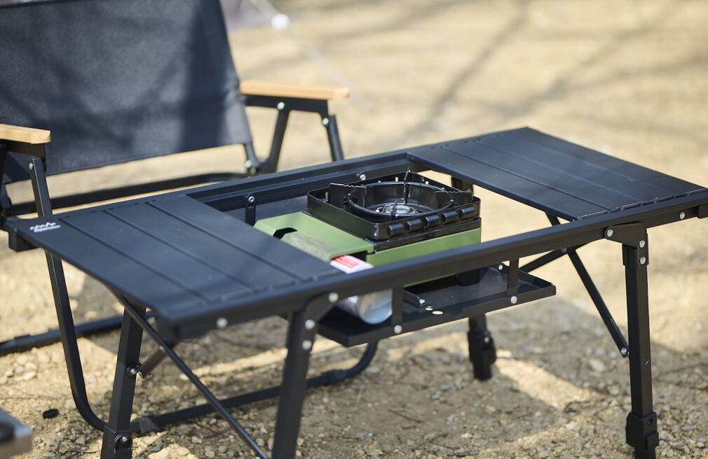 アルペンアウトドアーズからIGT規格対応の「アルミユニットテーブル