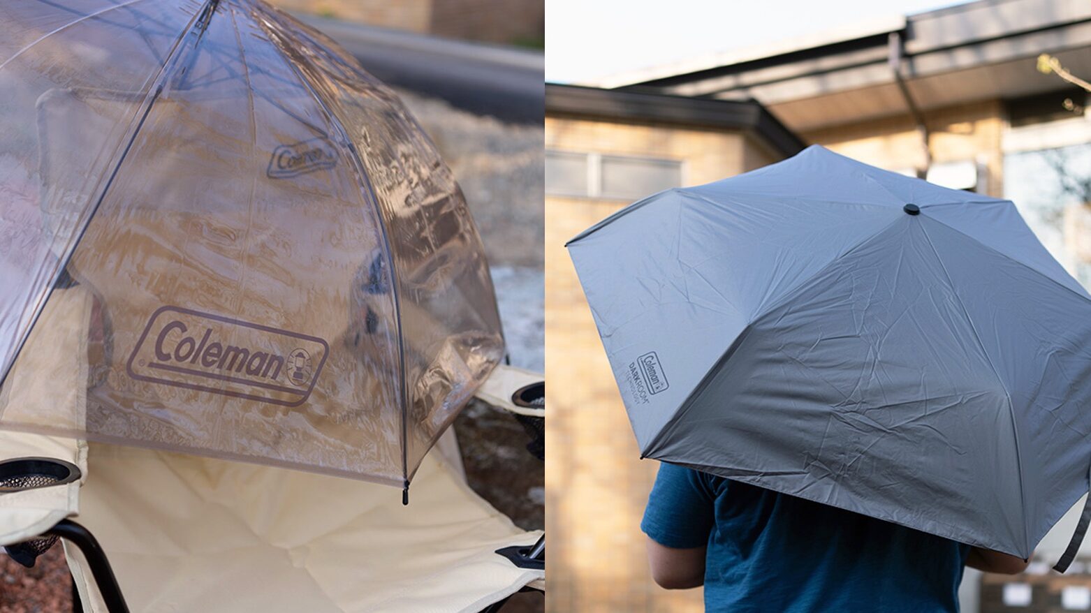 コールマン×ローソン「耐風ビニール傘」「晴雨兼用折りたたみ傘