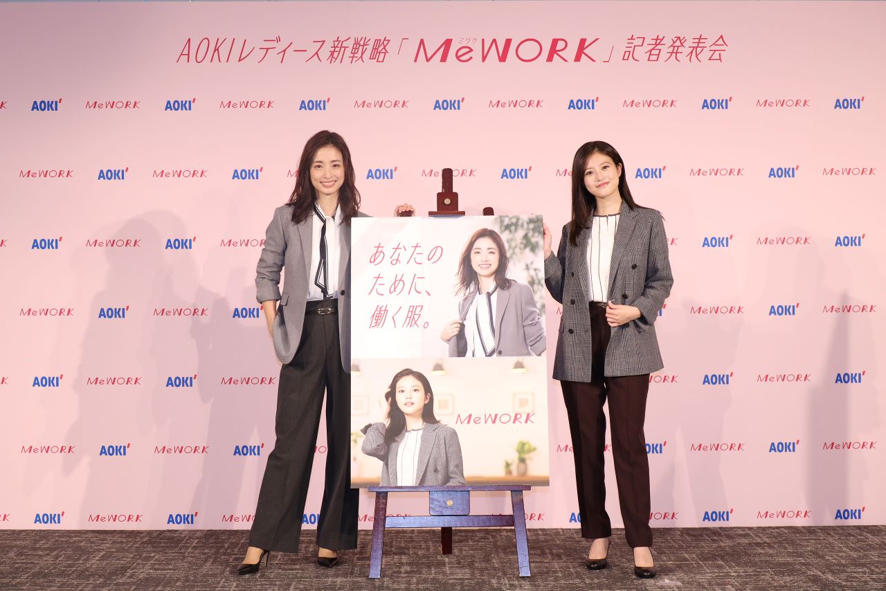 上戸彩＆今田美桜、AOKI「機能性ジャケット」で魅せるハンサムな色気に