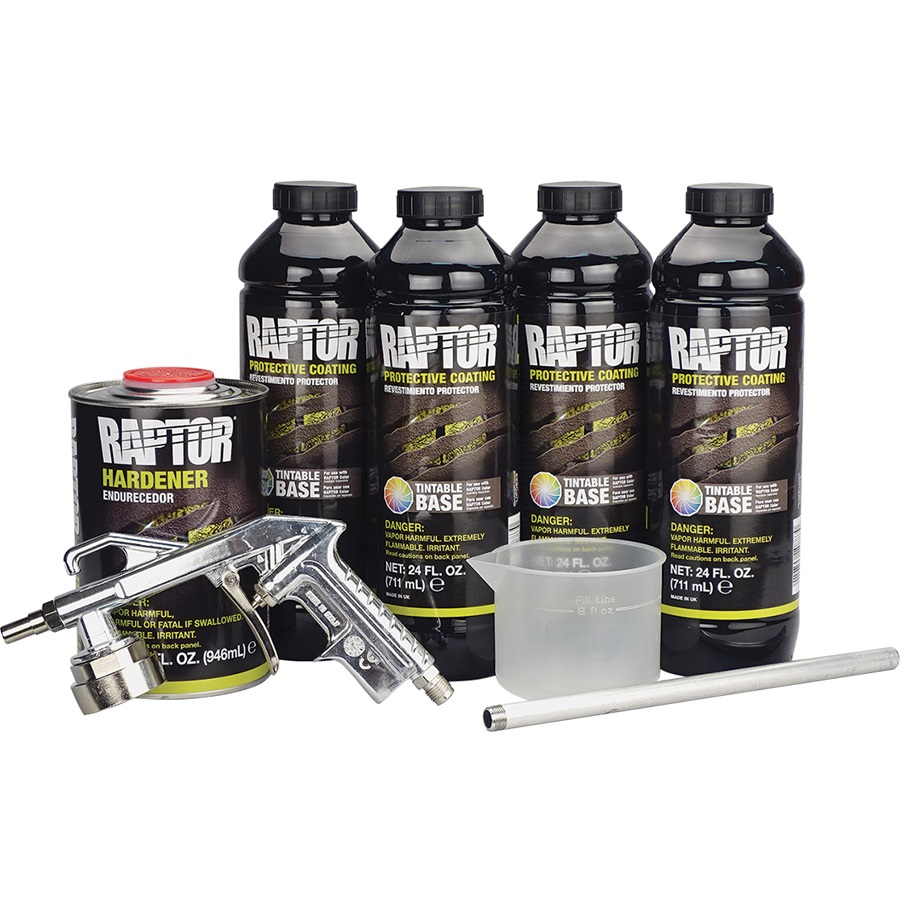 U-Pol® Raptor Spray-On Truck Bed Liner Kit - Clear Tintable - TP
