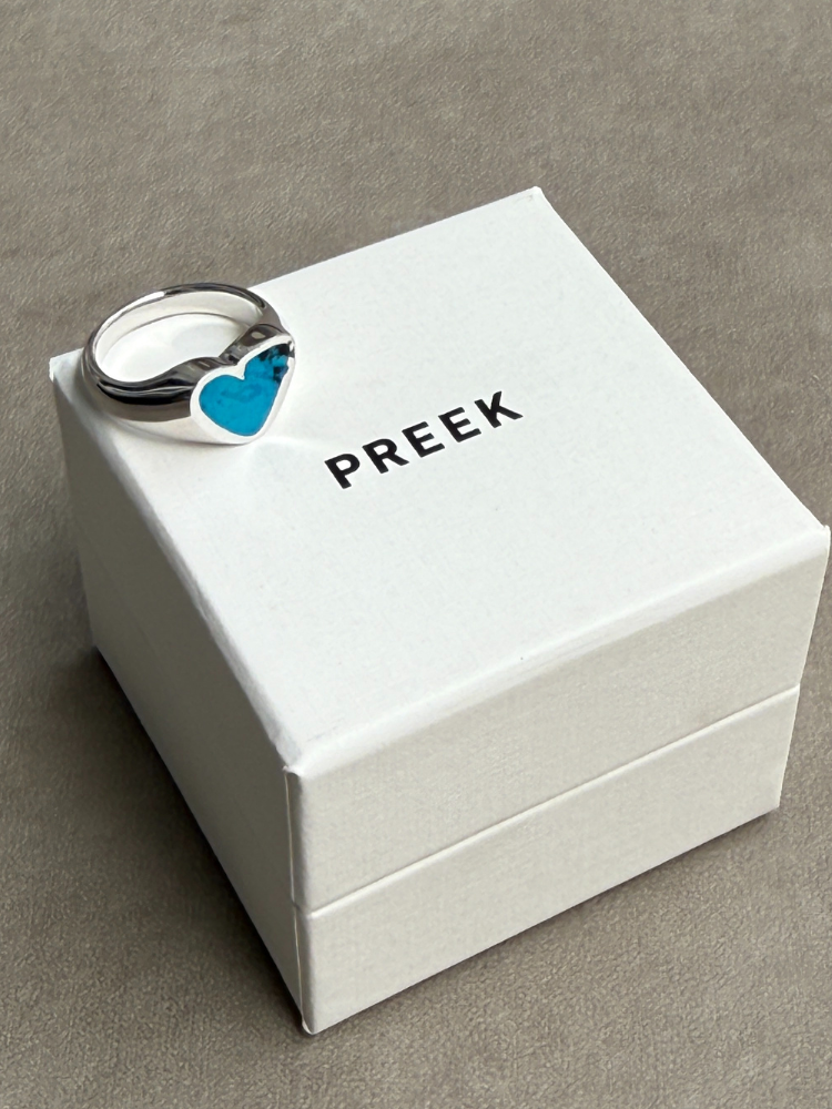 PREEK プリーク Rough Heart Stone Turquoise ターコイズ リング – CALIDA
