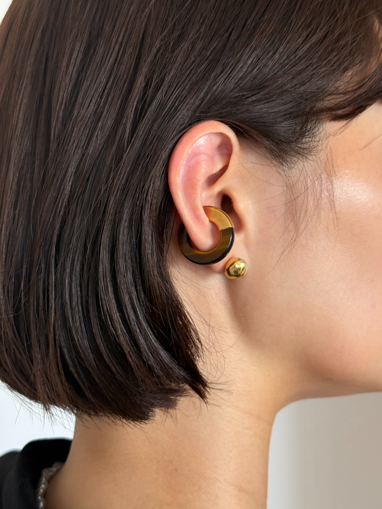 PREEK プリーク UKISHIMA TIGER EYE EAR CUFF タイガーアイ イヤーカフ