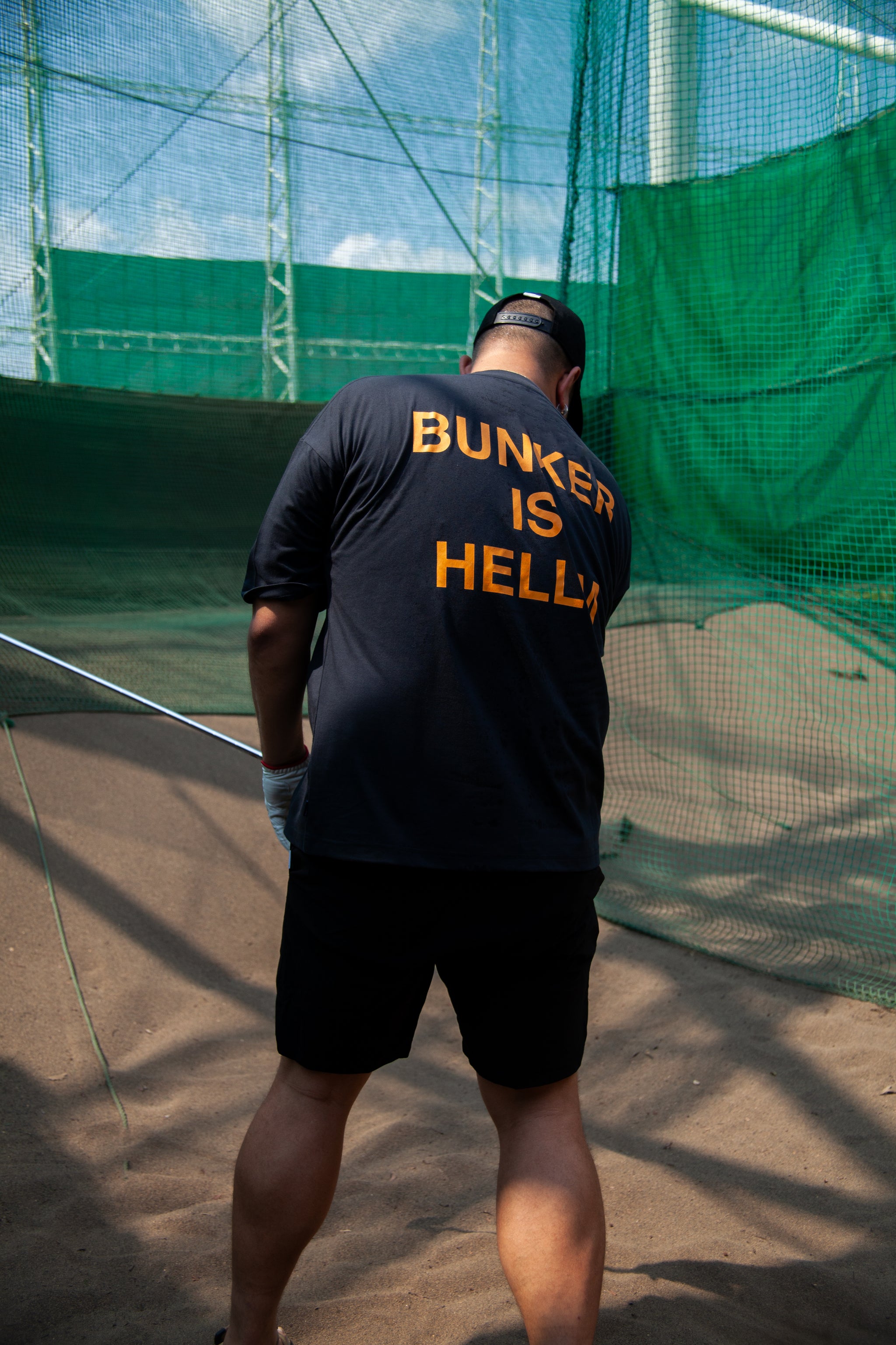 SHELTECH × Cph Golf #BUNKER IS HELLM MOCK NECK TEE BLACK – Cph/Golf™︎