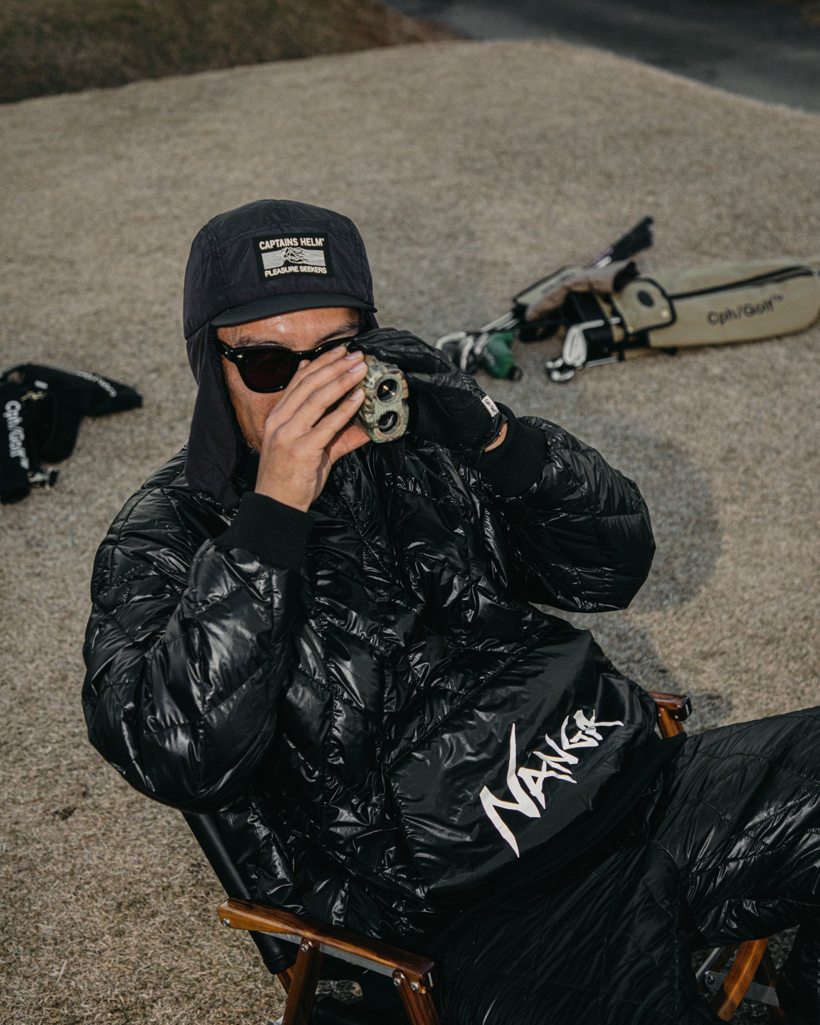 NANGA® × Cph/Golf™ #QLT DOWN P/O JACKET - BLACK - – Cph/Golf™︎