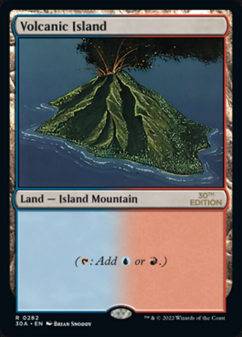 Volcanic Island · 30th Anniversary Edition (30A) #282 · Scryfall