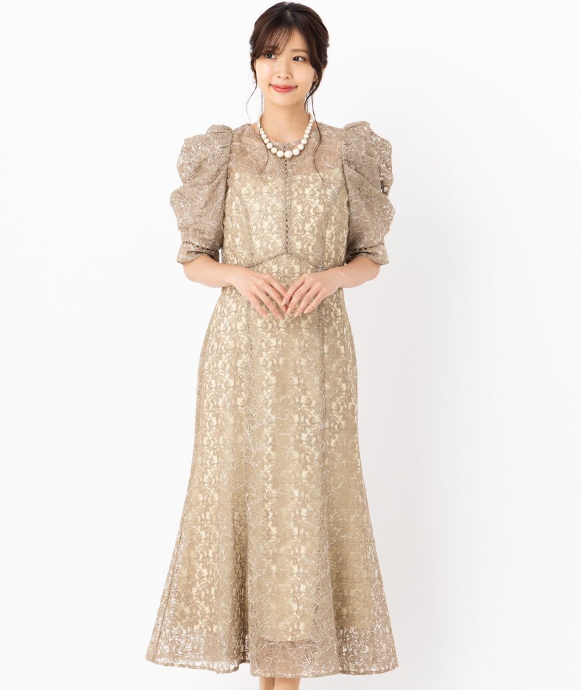 FRAY I.D フレイアイディー エンブロイダリーパフドレス その他 x