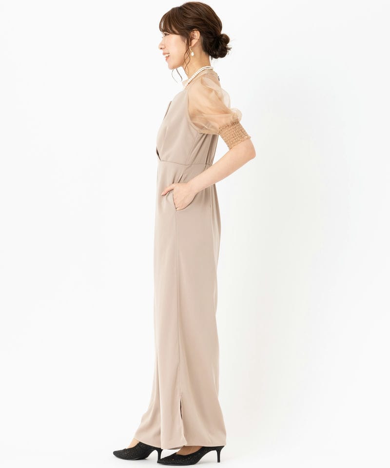 LE'RURE リルアー イレギュラーカッターコンビネーションパンツドレス