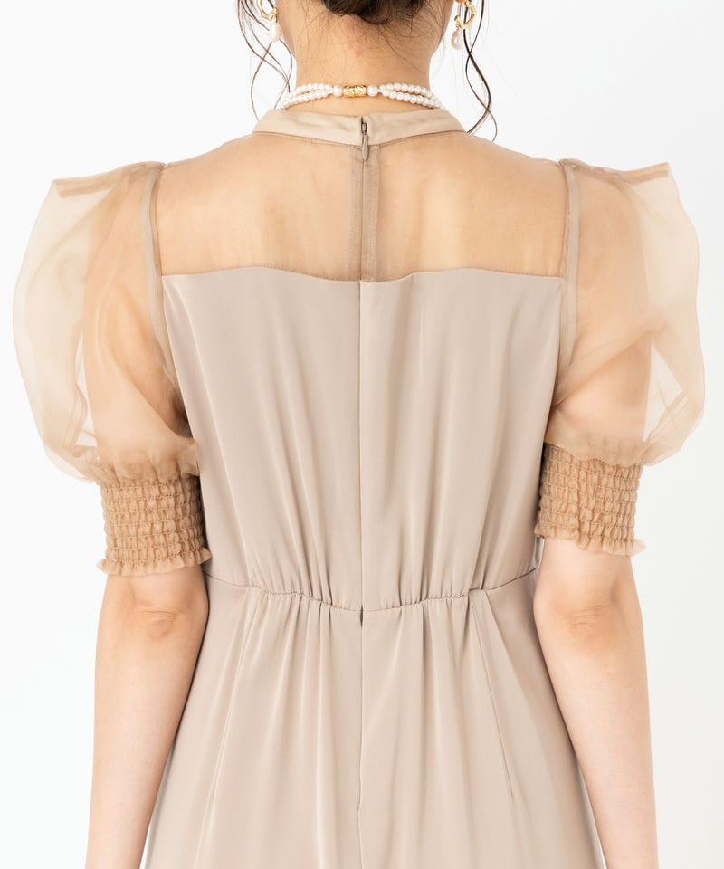 LE'RURE リルアー イレギュラーカッターコンビネーションパンツドレス