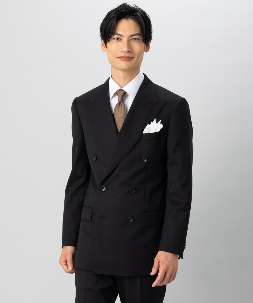 KASHIYAMA カシヤマ フォーマルツイルダブルブレスト2ピ―ススーツ