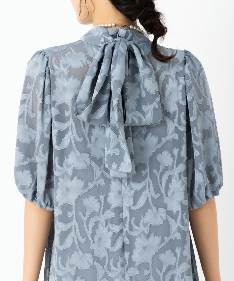 J by blue ジェーバイブルー インナー付きバックリボンジャガード