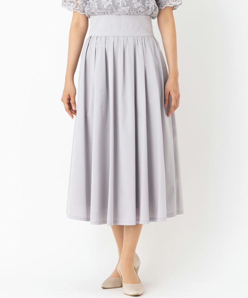 LAGUNAMOON ラグナムーン LADYオーバーレースギャザードレス グレー系