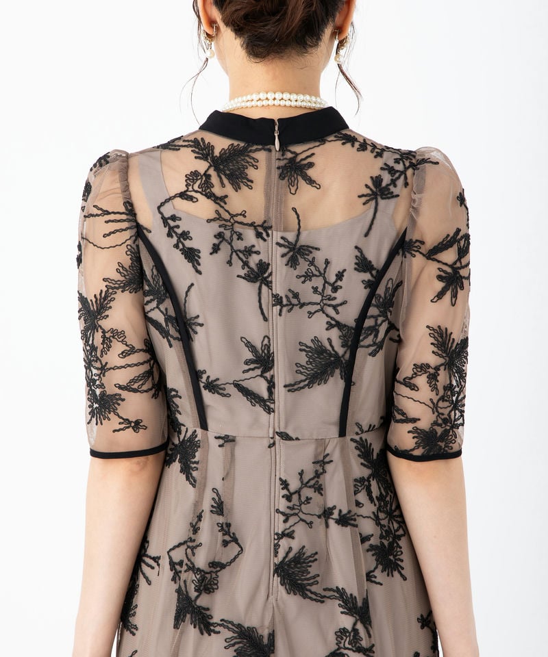 Dorry Doll ドリードール バイカラーエンブロイダリードレス その他 x