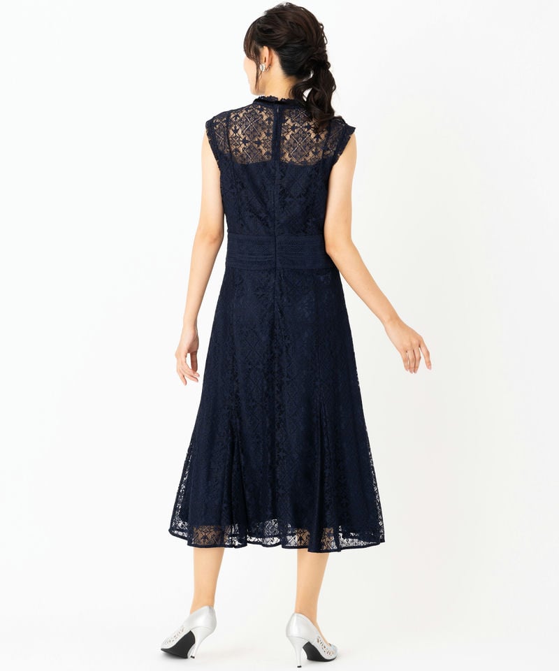 CELFORD セルフォード タイルレースドレス ネイビー系 | 結婚式