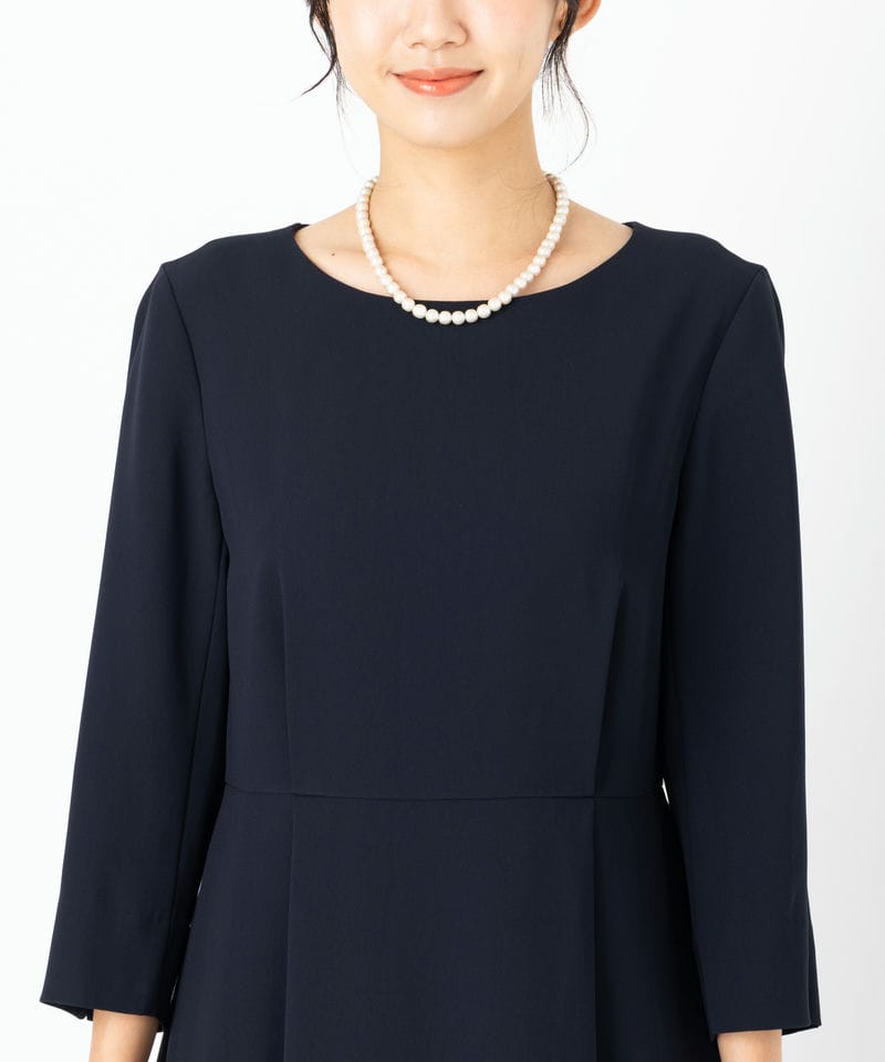 23区 トリアセダブルジョーゼットワンピース ネイビー系 | 結婚式