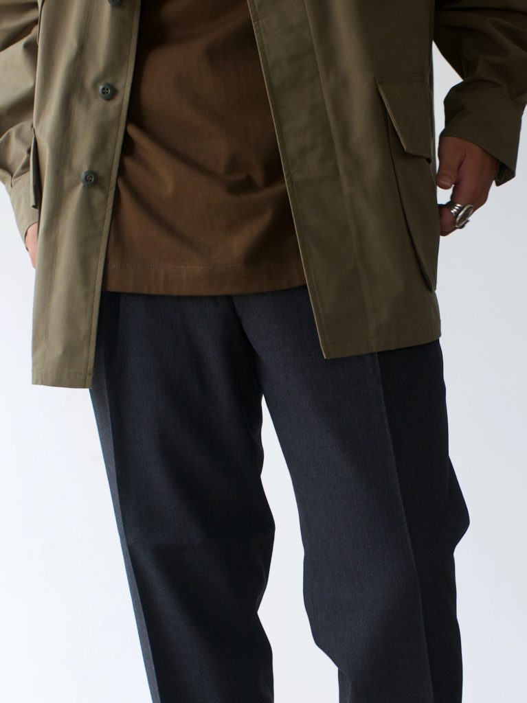 MARKAWARE マーカウェア – ORGANIC WOOL SURVIVAL CLOTH PLEATED FRONT