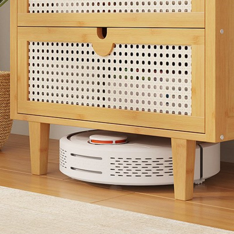 タンス 竹製 ラタン チェスト キャビネット サイドボード 引出し 五段