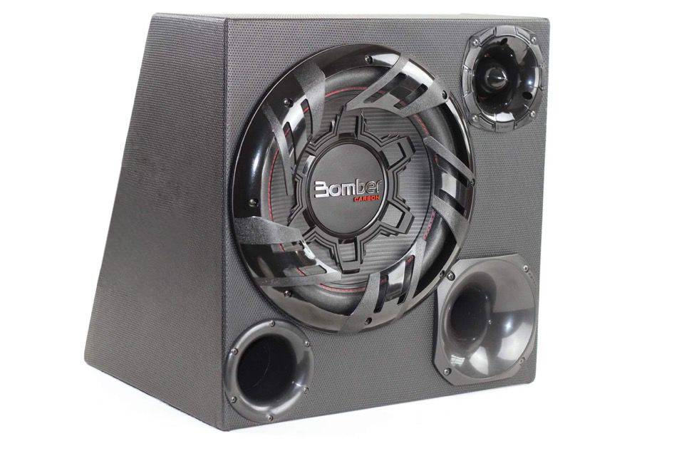 BOMBER バスレフ 3WAY ボックス 12インチ サブウーファー 500W