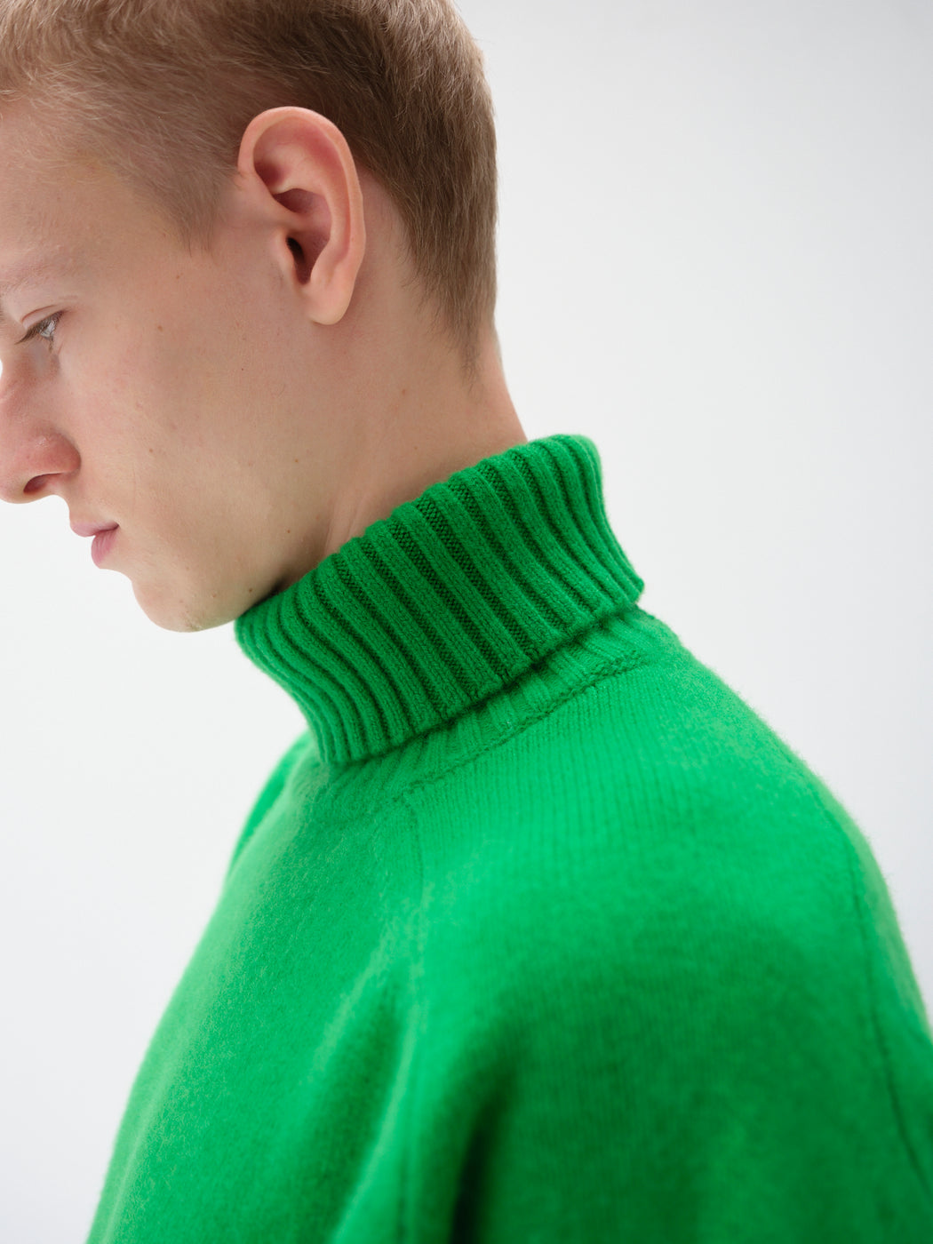 キャッシュベイビー タートルネック ニット, V Green – cash & barba