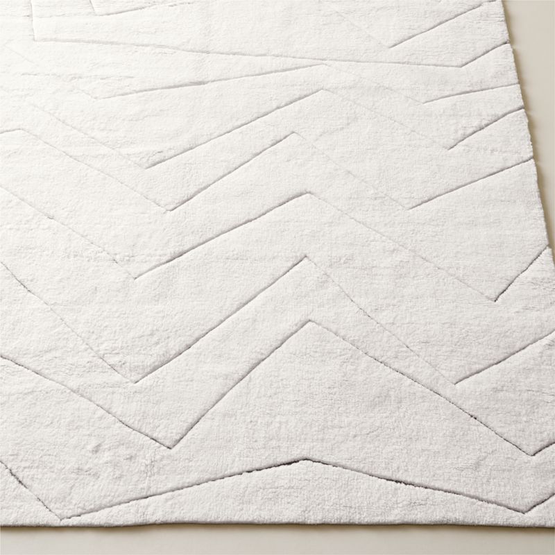 Helmi Hand-Knotted Warm White New Zealand Wool Area Rug 8'x10' +