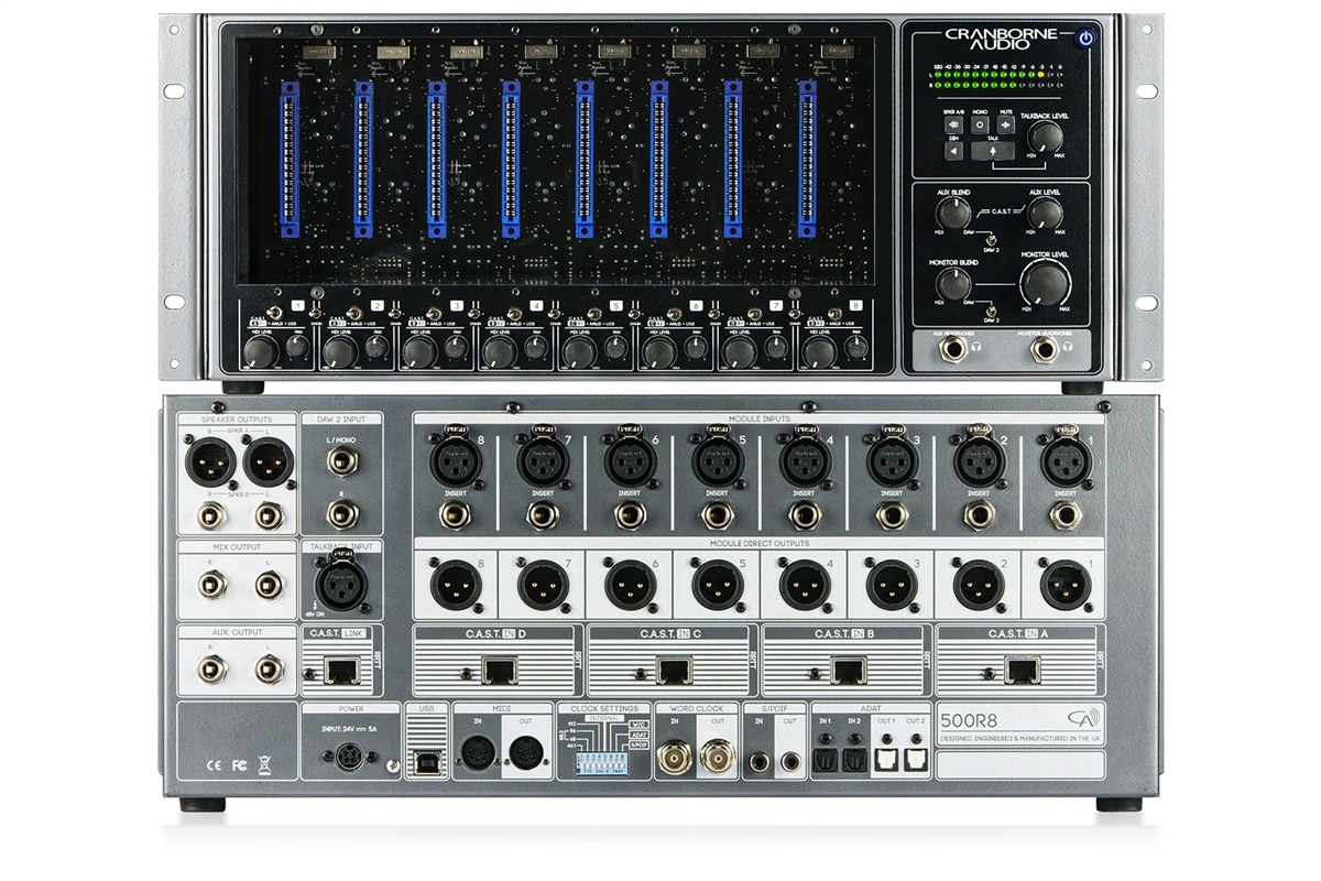 Cranborne Audio 500R8 | USB Audio Interface and 8-slot 500 Series