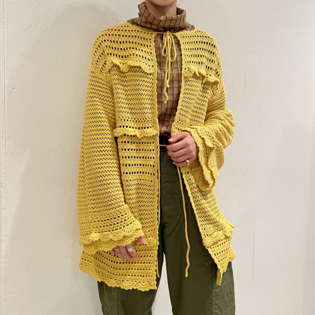 レトロ可愛い！フリルニットカーディガン！｜ビームス ボーイ 原宿｜BEAMS