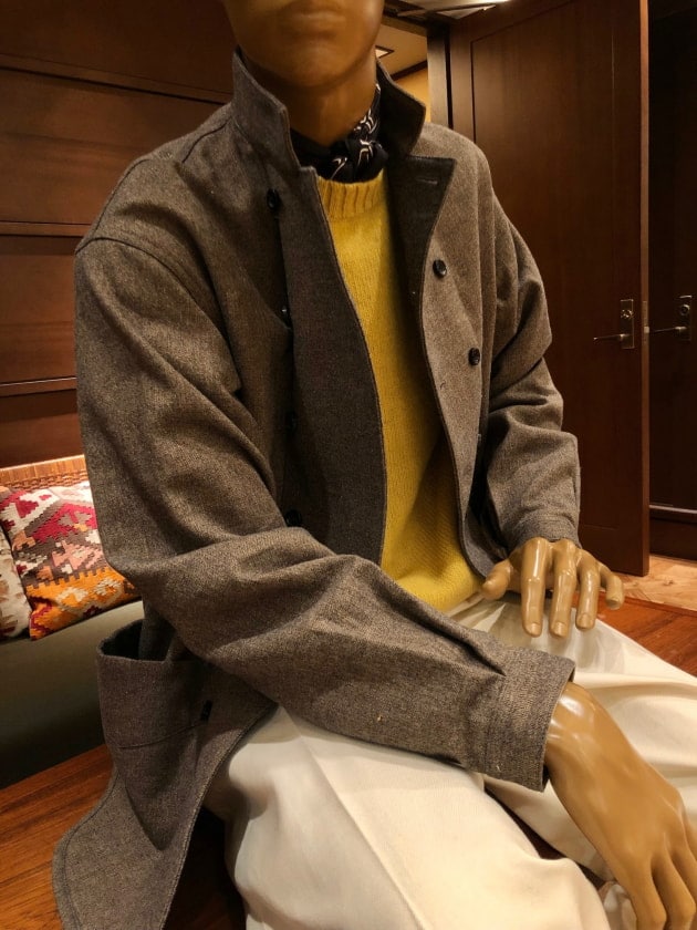 AUBERGE」フレンチなカバーオールジャケットとマネキン紹介