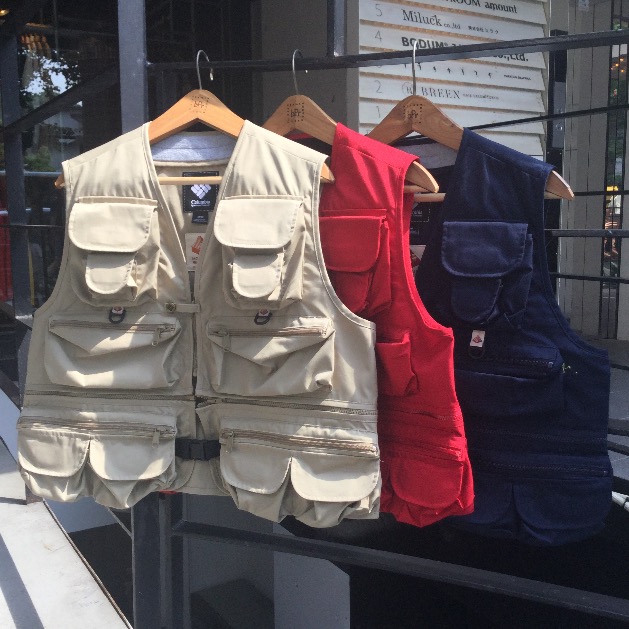 Mountain Research × Columbia BLACK LABEL フィッシング ベスト 在庫