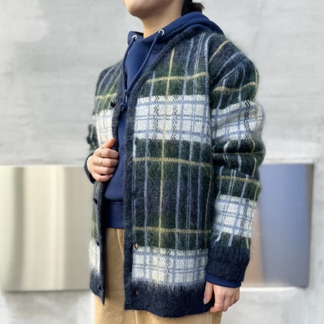 タータンチェックな＜NEEDLES＞別注モヘヤカーディガン♡｜ビームス