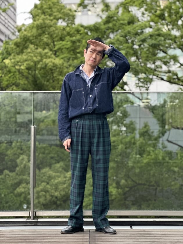 KENNETH FIELDのブラックウォッチのトラウザーズと・・・｜ビームス