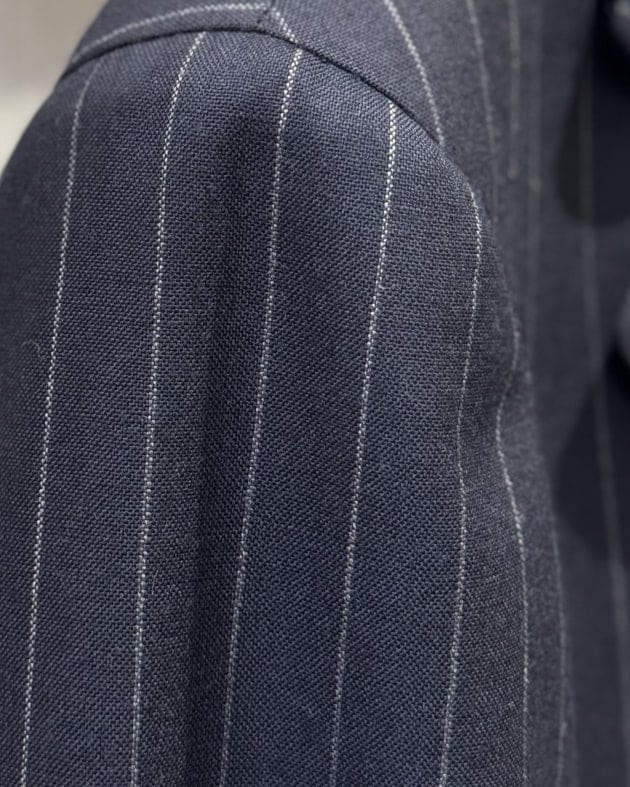 BEAMS F〉25SS おすすめのネイビーストライプスーツ｜ビームスF 新宿